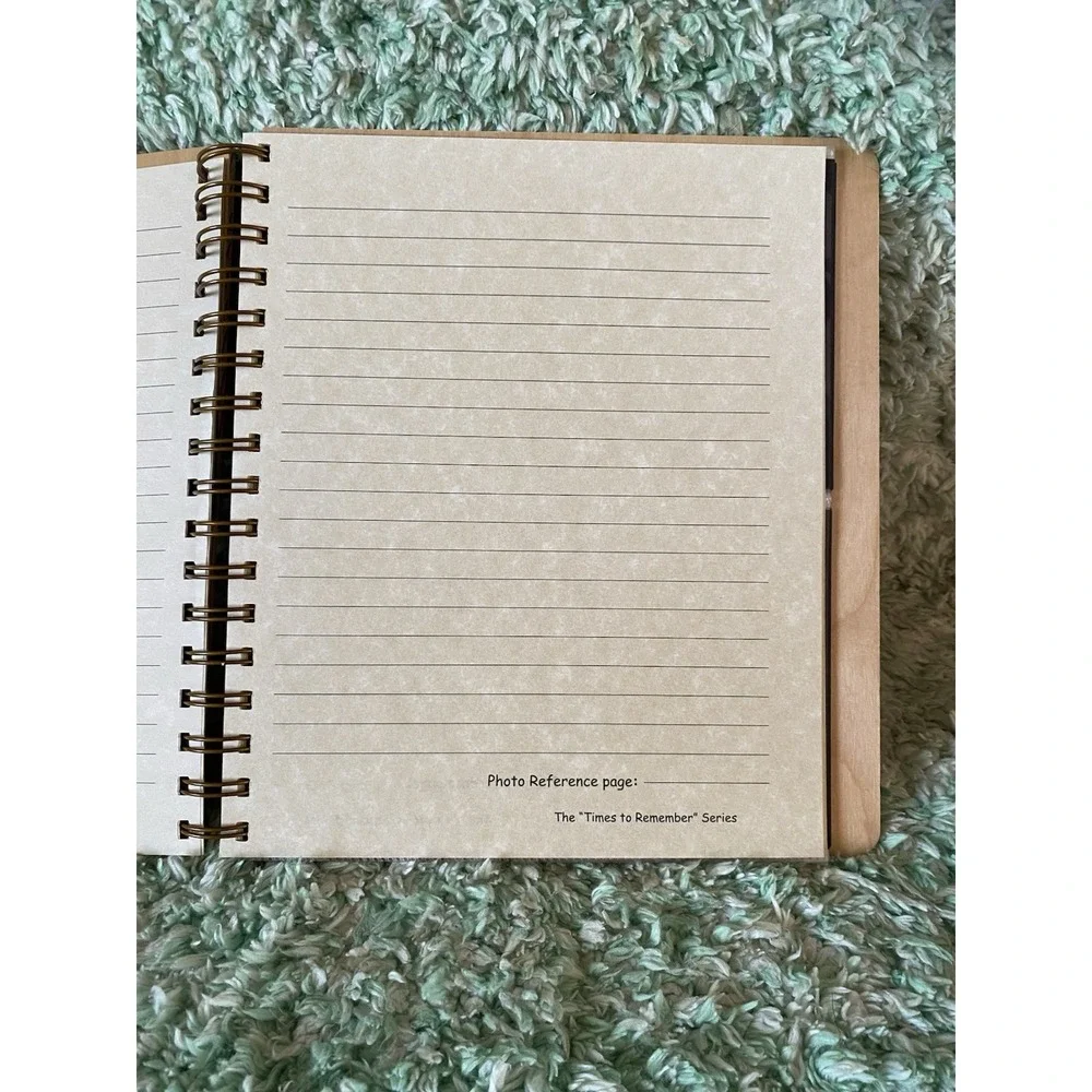 Wood Laser Design Guest Book Journal Mountain Trees Lake Nature Wedding B&B